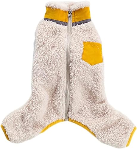 Winterkleidung für kleine Hunde, warme Fleece-Welpenjacke, Overall, Französische Bulldogge, Mops, Overall, Strampler, Haustierkostüm, Outfit, S, C von WYOERN