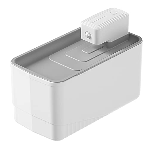 WYQSX Katzenbrunnen mit Bewegungsmelder Ohne Strom 2.5L Automatisch Wasserbrunnen für Katzen, katzentrinkbrunnen Kabellos Katzen Trinkbrunnen, 4000mAh Aufladbarer Akku, mit Leiser Pumpe und Filter von WYQSX