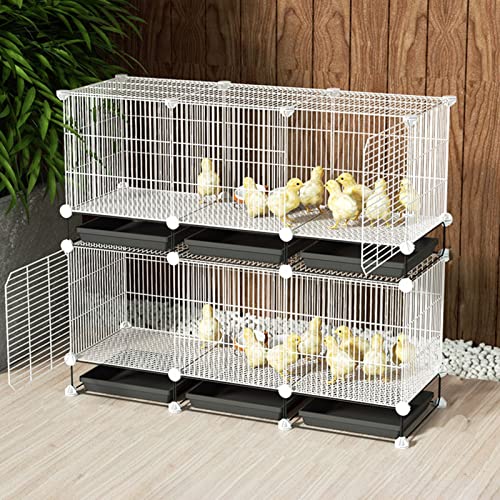 2-stöckiger/3-stöckiger Kleintier-Laufstall, Kaninchenkäfig, Meerschweinchen-Laufstall mit Tür und Tablett, anpassbares DIY-Design für kleine, große Meerschweinchenkäfige, Kaninchen-Meerschweinchen, Z 2-stöckiger/3-stöckiger Kleintier-Laufstall, Kaninchenkäfig, Meerschweinchen-Laufstall mit Tür und Tablett, anpassbares DIY-Design für kleine, große Meerschweinchenkäfige, Kaninchen-Meerschweinchen, Z von WYRMB