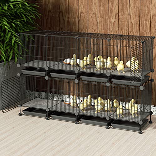 2-stöckiger/3-stöckiger Kleintier-Laufstall, Kaninchenkäfig, Meerschweinchen-Laufstall mit Tür und Tablett, anpassbares DIY-Design für kleine, große Meerschweinchenkäfige, Kaninchen-Meerschweinchen, Z 2-stöckiger/3-stöckiger Kleintier-Laufstall, Kaninchenkäfig, Meerschweinchen-Laufstall mit Tür und Tablett, anpassbares DIY-Design für kleine, große Meerschweinchenkäfige, Kaninchen-Meerschweinchen, Z von WYRMB