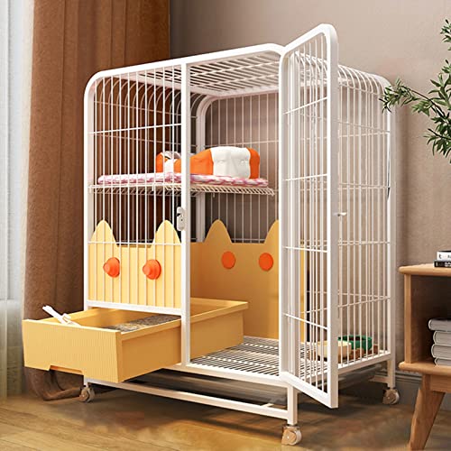 DIY-Laufstall für Frettchen für drinnen – Katzenkäfige für den Innenbereich, großer Raum für Katzentoilette, kleiner Käfig, Katzengehege, DIY-Katzenlaufstall für 1–2 Katzen, Frettchen, Chinchilla, Kan DIY-Laufstall für Frettchen für drinnen – Katzenkäfige für den Innenbereich, großer Raum für Katzentoilette, kleiner Käfig, Katzengehege, DIY-Katzenlaufstall für 1–2 Katzen, Frettchen, Chinchilla, Kan von WYRMB