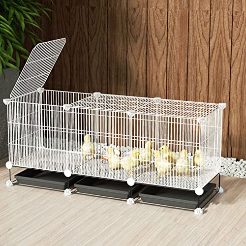 Kaninchenkäfig – Haustier-Kaninchen-Hühner-Laufstall, Kleintier-Laufstall, tragbarer Metalldrahtzaun für den Innenbereich für kleine Meerschweinchen, Kaninchen, Zwinger, Käfigzaun, DIY-Design, Hühners Kaninchenkäfig – Haustier-Kaninchen-Hühner-Laufstall, Kleintier-Laufstall, tragbarer Metalldrahtzaun für den Innenbereich für kleine Meerschweinchen, Kaninchen, Zwinger, Käfigzaun, DIY-Design, Hühners von WYRMB