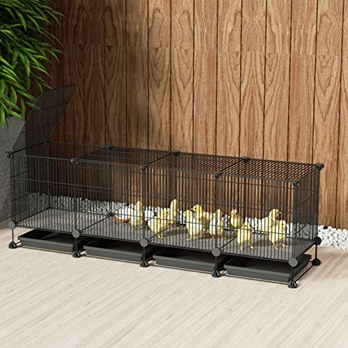 Kaninchenkäfig – Haustier-Kaninchen-Hühner-Laufstall, Kleintier-Laufstall, tragbarer Metalldrahtzaun für den Innenbereich für kleine Meerschweinchen, Kaninchen, Zwinger, Käfigzaun, DIY-Design, Hühners Kaninchenkäfig – Haustier-Kaninchen-Hühner-Laufstall, Kleintier-Laufstall, tragbarer Metalldrahtzaun für den Innenbereich für kleine Meerschweinchen, Kaninchen, Zwinger, Käfigzaun, DIY-Design, Hühners von WYRMB