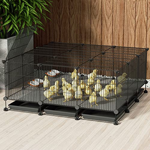 Kaninchenkäfig – Haustier-Kaninchen-Hühner-Laufstall, Kleintier-Laufstall, tragbarer Metalldrahtzaun für den Innenbereich für kleine Meerschweinchen, Kaninchen, Zwinger, Käfigzaun, DIY-Design, Hühners Kaninchenkäfig – Haustier-Kaninchen-Hühner-Laufstall, Kleintier-Laufstall, tragbarer Metalldrahtzaun für den Innenbereich für kleine Meerschweinchen, Kaninchen, Zwinger, Käfigzaun, DIY-Design, Hühners von WYRMB
