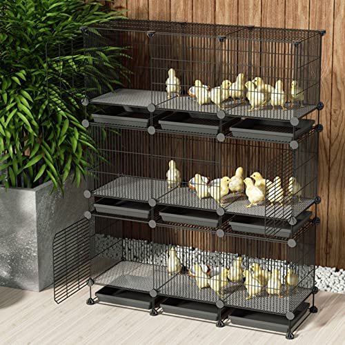 Kaninchenkäfig – Haustier-Kaninchen-Hühner-Laufstall, Kleintier-Laufstall, tragbarer Metalldrahtzaun für den Innenbereich für kleine Meerschweinchen, Kaninchen, Zwinger, Käfigzaun, DIY-Design, Hühners Kaninchenkäfig – Haustier-Kaninchen-Hühner-Laufstall, Kleintier-Laufstall, tragbarer Metalldrahtzaun für den Innenbereich für kleine Meerschweinchen, Kaninchen, Zwinger, Käfigzaun, DIY-Design, Hühners von WYRMB