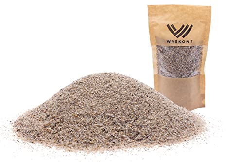 WYSKONT Aquarium Kies - Aquariumsand 25 kg- Aquarium Deko - Kieselsteine - Zierkies - Flusskies - Deko Sand - Kieselsteine Garten - Aquarium Bodengrund - Terrarium Sand - Aquariensand 0,1–0,4 mm von WYSKONT