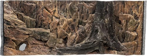 WYSKONT Aquarium Rückwand 3D Korfu - Aquarium Hintergrund - Aquarium Zubehoer - Hintergrund - Aquarium Deko - 117x45 cm für Aquarium 120x50 cm - braune Farbe - Aquarium Groß WYSKONT Aquarium Rückwand 3D Korfu - Aquarium Hintergrund - Aquarium Zubehoer - Hintergrund - Aquarium Deko - 117x45 cm für Aquarium 120x50 cm - braune Farbe - Aquarium Groß von WYSKONT