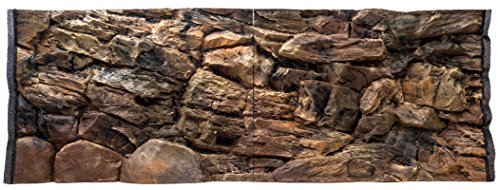 WYSKONT Aquarium Rückwand 3D Lesbos - Aquarium Hintergrund - Aquarium Zubehoer - Hintergrund - Aquarium Deko - 146x54 cm zweiteilig für Aquarium 150x60 cm - braune Farbe - Aquarium Groß WYSKONT Aquarium Rückwand 3D Lesbos - Aquarium Hintergrund - Aquarium Zubehoer - Hintergrund - Aquarium Deko - 146x54 cm zweiteilig für Aquarium 150x60 cm - braune Farbe - Aquarium Groß von WYSKONT