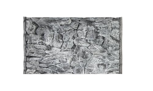 WYSKONT Aquarium Rückwand 3D Santorini - Aquarium Hintergrund - Aquarium Zubehoer - Hintergrund - Aquarium Deko - 97x54 cm für Aquarium 100x60 cm - graue Farbe - Aquarium Groß von WYSKONT