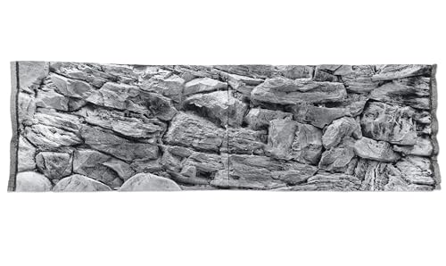 WYSKONT Aquarium Rückwand 3D Santorini - Aquarium Hintergrund - Aquarium Zubehoer - Hintergrund - Aquarium Deko - 146x45 cm zweiteilig für Aquarium 150x50 cm - graue Farbe - Aquarium Groß WYSKONT Aquarium Rückwand 3D Santorini - Aquarium Hintergrund - Aquarium Zubehoer - Hintergrund - Aquarium Deko - 146x45 cm zweiteilig für Aquarium 150x50 cm - graue Farbe - Aquarium Groß von WYSKONT