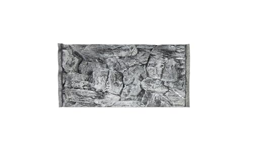 WYSKONT Aquarium Rückwand 3D Santorini - Aquarium Hintergrund - Aquarium Zubehoer - Hintergrund - Aquarium Deko - 77x36 cm - graue Farbe - Aquarium Groß von WYSKONT