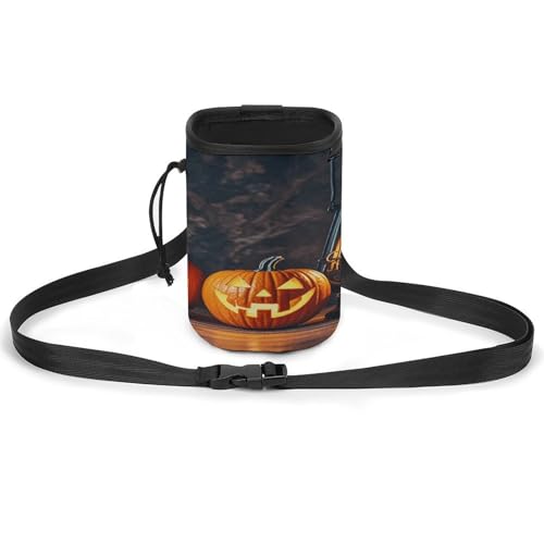 Haustier-Trainingspaket, eine Jack-o'-Laterne mit Smiley-Gesichtsdruck, vielseitige Haustier-Trainingstasche, stilvolles Haustierzubehör, Mehrzweck-Tragetasche, leichte Hundetasche Haustier-Trainingspaket, eine Jack-o'-Laterne mit Smiley-Gesichtsdruck, vielseitige Haustier-Trainingstasche, stilvolles Haustierzubehör, Mehrzweck-Tragetasche, leichte Hundetasche von WYUSPGK