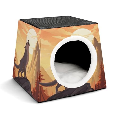 Kapsel-Haustiernest, stilvolles und gemütliches Weltraumkapsel-Design für kleine Haustiere, Wolfsdruck, stilvolles Haustiernest, gemütliches Haustiernest, tragbares Haustiernest Kapsel-Haustiernest, stilvolles und gemütliches Weltraumkapsel-Design für kleine Haustiere, Wolfsdruck, stilvolles Haustiernest, gemütliches Haustiernest, tragbares Haustiernest von WYUSPGK
