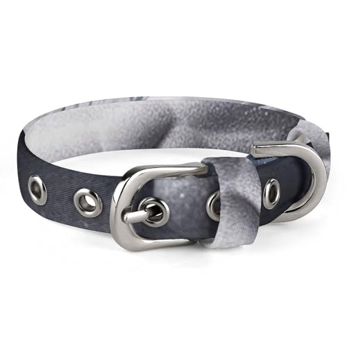 Niedliches Katzenhalsband, Motiv: Schneemann, Sterne und Schneeflocken, personalisierbar, geeignet für kleine und mittelgroße Hunde Niedliches Katzenhalsband, Motiv: Schneemann, Sterne und Schneeflocken, personalisierbar, geeignet für kleine und mittelgroße Hunde von WYUSPGK