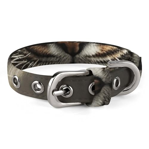 Niedliches Katzenhalsband, Wildtiere, Tiger-Druck, personalisierbar, geeignet für kleine und mittelgroße Hunde Niedliches Katzenhalsband, Wildtiere, Tiger-Druck, personalisierbar, geeignet für kleine und mittelgroße Hunde von WYUSPGK