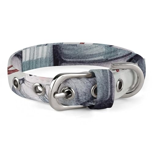 Niedliches Katzenhalsband, Winter-Schneemann-Druck, personalisierbar, geeignet für kleine und mittelgroße Hunde Niedliches Katzenhalsband, Winter-Schneemann-Druck, personalisierbar, geeignet für kleine und mittelgroße Hunde von WYUSPGK