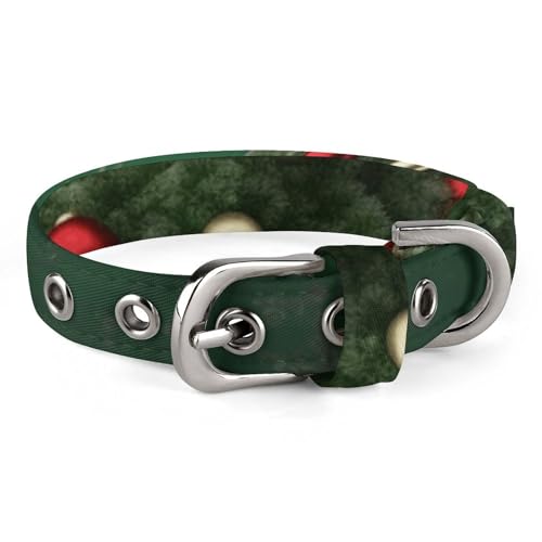 Niedliches Katzenhalsband, runder Weihnachtsbaum-Druck, personalisierbar, geeignet für kleine und mittelgroße Hunde Niedliches Katzenhalsband, runder Weihnachtsbaum-Druck, personalisierbar, geeignet für kleine und mittelgroße Hunde von WYUSPGK
