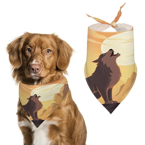 Stylisches Haustier-Halstuch für Katzen und Hunde, Dreieckstuch mit Wolfsdruck, leicht und langlebig, perfekt für den täglichen Gebrauch oder besondere Anlässe Stylisches Haustier-Halstuch für Katzen und Hunde, Dreieckstuch mit Wolfsdruck, leicht und langlebig, perfekt für den täglichen Gebrauch oder besondere Anlässe von WYUSPGK