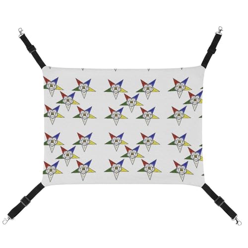 WYUSPGK Gemütliche Haustier-Hängematte, Sterne mit Sternen-Druck, atmungsaktiv, platzsparendes Canvas-Bett für Katzen und kleine Hunde, verstellbar, tragbar und leicht zu reinigen WYUSPGK Gemütliche Haustier-Hängematte, Sterne mit Sternen-Druck, atmungsaktiv, platzsparendes Canvas-Bett für Katzen und kleine Hunde, verstellbar, tragbar und leicht zu reinigen von WYUSPGK
