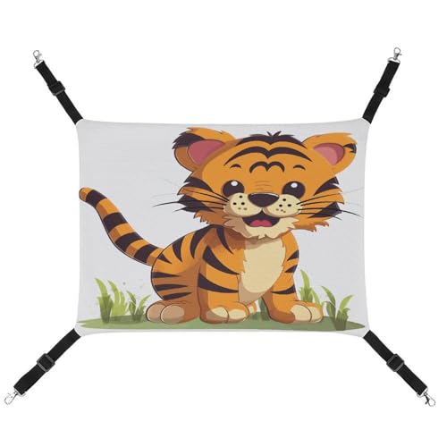 WYUSPGK Gemütliche Haustier-Hängematte, gepunkteter Tiger-Druck, atmungsaktiv, platzsparendes Canvas-Bett für Katzen und kleine Hunde, verstellbar, tragbar und leicht zu reinigen WYUSPGK Gemütliche Haustier-Hängematte, gepunkteter Tiger-Druck, atmungsaktiv, platzsparendes Canvas-Bett für Katzen und kleine Hunde, verstellbar, tragbar und leicht zu reinigen von WYUSPGK
