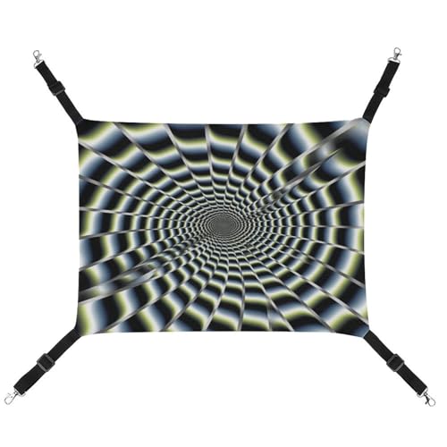 WYUSPGK Gemütliche Haustier-Hängematte, spiralförmig, optische Täuschung, GIF-Druck, atmungsaktiv, platzsparendes Canvas-Bett für Katzen und kleine Hunde, verstellbar, tragbar und leicht zu reinigen WYUSPGK Gemütliche Haustier-Hängematte, spiralförmig, optische Täuschung, GIF-Druck, atmungsaktiv, platzsparendes Canvas-Bett für Katzen und kleine Hunde, verstellbar, tragbar und leicht zu reinigen von WYUSPGK