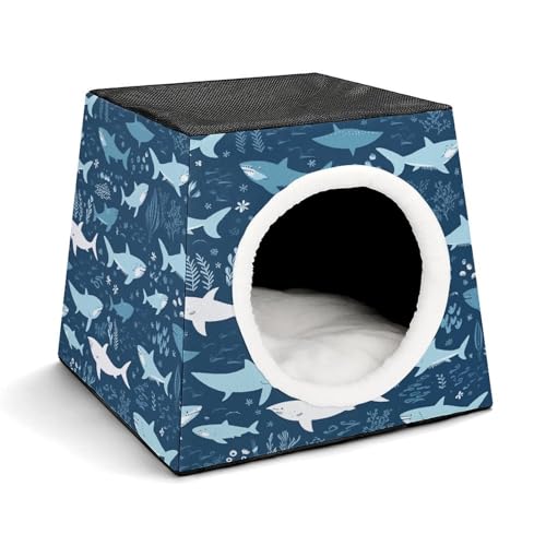 WYUSPGK Kapsel-Haustiernest, stilvolles und gemütliches Weltraumkapsel-Design für kleine Haustiere, Haifisch-Druck, stilvolles Haustiernest, gemütliches Haustiernest, tragbares Haustiernest WYUSPGK Kapsel-Haustiernest, stilvolles und gemütliches Weltraumkapsel-Design für kleine Haustiere, Haifisch-Druck, stilvolles Haustiernest, gemütliches Haustiernest, tragbares Haustiernest von WYUSPGK