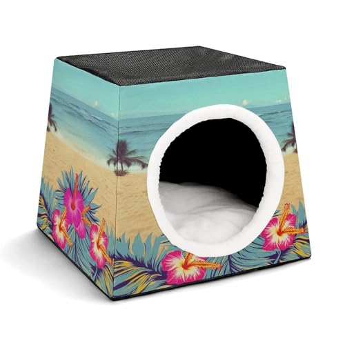 WYUSPGK Kapsel-Haustiernest, stilvolles und gemütliches Weltraumkapsel-Design für kleine Haustiere, Hello Hawaii-Druck, stilvolles Haustiernest, gemütliches Haustiernest, tragbares Haustiernest WYUSPGK Kapsel-Haustiernest, stilvolles und gemütliches Weltraumkapsel-Design für kleine Haustiere, Hello Hawaii-Druck, stilvolles Haustiernest, gemütliches Haustiernest, tragbares Haustiernest von WYUSPGK