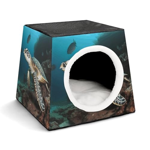 WYUSPGK Kapsel-Haustiernest, stilvolles und gemütliches Weltraumkapsel-Design für kleine Haustiere, Meeresschildkröten-Druck, stilvolles Haustiernest, gemütliches Haustiernest, tragbares Haustiernest WYUSPGK Kapsel-Haustiernest, stilvolles und gemütliches Weltraumkapsel-Design für kleine Haustiere, Meeresschildkröten-Druck, stilvolles Haustiernest, gemütliches Haustiernest, tragbares Haustiernest von WYUSPGK