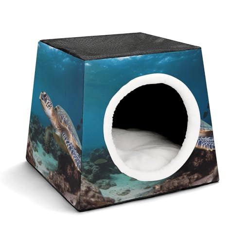 WYUSPGK Kapsel-Haustiernest, stilvolles und gemütliches Weltraumkapsel-Design für kleine Haustiere, Meeresschildkröten-Druck, stilvolles Haustiernest, gemütliches Haustiernest, tragbares Haustiernest WYUSPGK Kapsel-Haustiernest, stilvolles und gemütliches Weltraumkapsel-Design für kleine Haustiere, Meeresschildkröten-Druck, stilvolles Haustiernest, gemütliches Haustiernest, tragbares Haustiernest von WYUSPGK