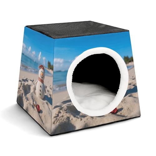 WYUSPGK Kapsel-Haustiernest, stilvolles und gemütliches Weltraumkapsel-Design für kleine Haustiere, Sand-Schneemann am Strand, stilvolles Haustiernest, gemütliches Haustiernest, tragbares Haustiernest WYUSPGK Kapsel-Haustiernest, stilvolles und gemütliches Weltraumkapsel-Design für kleine Haustiere, Sand-Schneemann am Strand, stilvolles Haustiernest, gemütliches Haustiernest, tragbares Haustiernest von WYUSPGK