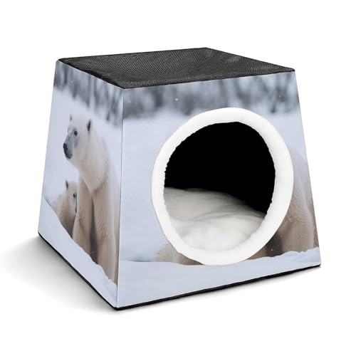 WYUSPGK Kapsel-Haustiernest, stilvolles und gemütliches Weltraumkapsel-Design für kleine Haustiere, Schneetier, Eisbär-Druck, stilvolles Haustiernest, gemütliches Haustiernest, tragbares Haustiernest WYUSPGK Kapsel-Haustiernest, stilvolles und gemütliches Weltraumkapsel-Design für kleine Haustiere, Schneetier, Eisbär-Druck, stilvolles Haustiernest, gemütliches Haustiernest, tragbares Haustiernest von WYUSPGK