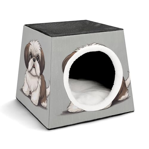 WYUSPGK Kapsel-Haustiernest, stilvolles und gemütliches Weltraumkapsel-Design für kleine Haustiere, Shih Tzu Hundedruck, stilvolles Haustiernest, gemütliches Haustiernest, tragbares Haustiernest WYUSPGK Kapsel-Haustiernest, stilvolles und gemütliches Weltraumkapsel-Design für kleine Haustiere, Shih Tzu Hundedruck, stilvolles Haustiernest, gemütliches Haustiernest, tragbares Haustiernest von WYUSPGK