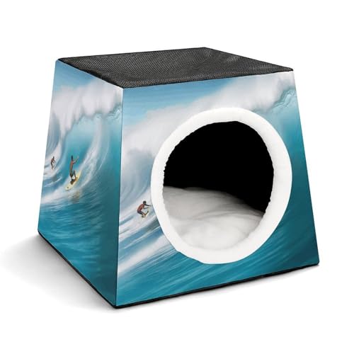 WYUSPGK Kapsel-Haustiernest, stilvolles und gemütliches Weltraumkapsel-Design für kleine Haustiere, Surf-Druck, stilvolles Haustiernest, gemütliches Haustiernest, tragbares Haustiernest WYUSPGK Kapsel-Haustiernest, stilvolles und gemütliches Weltraumkapsel-Design für kleine Haustiere, Surf-Druck, stilvolles Haustiernest, gemütliches Haustiernest, tragbares Haustiernest von WYUSPGK