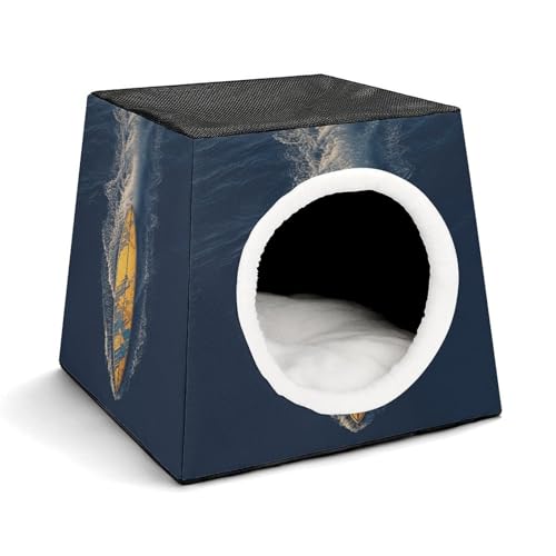 WYUSPGK Kapsel-Haustiernest, stilvolles und gemütliches Weltraumkapsel-Design für kleine Haustiere, Surfbrett-Druck, stilvolles Haustiernest, gemütliches Haustiernest, tragbares Haustiernest WYUSPGK Kapsel-Haustiernest, stilvolles und gemütliches Weltraumkapsel-Design für kleine Haustiere, Surfbrett-Druck, stilvolles Haustiernest, gemütliches Haustiernest, tragbares Haustiernest von WYUSPGK