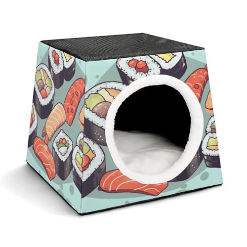 WYUSPGK Kapsel-Haustiernest, stilvolles und gemütliches Weltraumkapsel-Design für kleine Haustiere, Sushi-Druck, stilvolles Haustiernest, gemütliches Haustiernest, tragbares Haustiernest WYUSPGK Kapsel-Haustiernest, stilvolles und gemütliches Weltraumkapsel-Design für kleine Haustiere, Sushi-Druck, stilvolles Haustiernest, gemütliches Haustiernest, tragbares Haustiernest von WYUSPGK