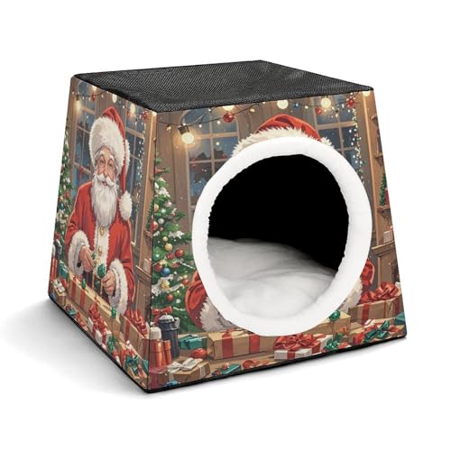 WYUSPGK Kapsel-Haustiernest, stilvolles und gemütliches Weltraumkapsel-Design für kleine Haustiere, Weihnachtsmann-Studio-Druck, stilvolles Haustiernest, gemütliches Haustiernest, tragbares WYUSPGK Kapsel-Haustiernest, stilvolles und gemütliches Weltraumkapsel-Design für kleine Haustiere, Weihnachtsmann-Studio-Druck, stilvolles Haustiernest, gemütliches Haustiernest, tragbares von WYUSPGK