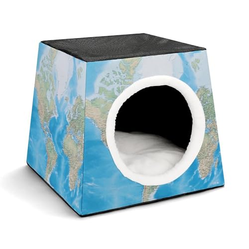 WYUSPGK Kapsel-Haustiernest, stilvolles und gemütliches Weltraumkapsel-Design für kleine Haustiere, Weltkarten-Druck, stilvolles Haustiernest, gemütliches Haustiernest, tragbares Haustiernest WYUSPGK Kapsel-Haustiernest, stilvolles und gemütliches Weltraumkapsel-Design für kleine Haustiere, Weltkarten-Druck, stilvolles Haustiernest, gemütliches Haustiernest, tragbares Haustiernest von WYUSPGK