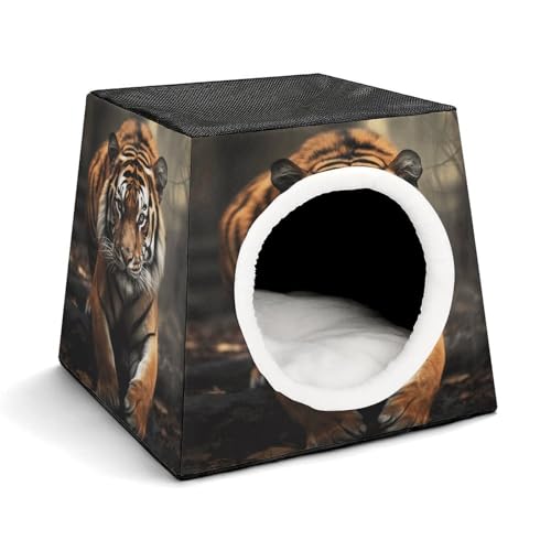 WYUSPGK Kapsel-Haustiernest, stilvolles und gemütliches Weltraumkapsel-Design für kleine Haustiere, Wildtiere, Tiger-Druck, stilvolles Haustiernest, gemütliches Haustiernest, tragbares Haustiernest WYUSPGK Kapsel-Haustiernest, stilvolles und gemütliches Weltraumkapsel-Design für kleine Haustiere, Wildtiere, Tiger-Druck, stilvolles Haustiernest, gemütliches Haustiernest, tragbares Haustiernest von WYUSPGK