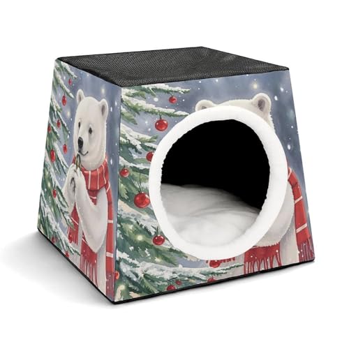 WYUSPGK Kapsel-Haustiernest, stilvolles und gemütliches Weltraumkapsel-Design für kleine Haustiere, Wishing White Bear Print, stilvolles Haustiernest, gemütliches Haustiernest, tragbares Haustiernest WYUSPGK Kapsel-Haustiernest, stilvolles und gemütliches Weltraumkapsel-Design für kleine Haustiere, Wishing White Bear Print, stilvolles Haustiernest, gemütliches Haustiernest, tragbares Haustiernest von WYUSPGK