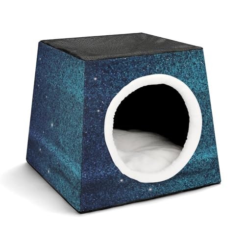 WYUSPGK Kapsel-Haustiernest, stilvolles und gemütliches Weltraumkapsel-Design für kleine Haustiere, blaugrüner Glitzer-Druck, stilvolles Haustiernest, gemütliches Haustiernest, tragbares Haustiernest WYUSPGK Kapsel-Haustiernest, stilvolles und gemütliches Weltraumkapsel-Design für kleine Haustiere, blaugrüner Glitzer-Druck, stilvolles Haustiernest, gemütliches Haustiernest, tragbares Haustiernest von WYUSPGK