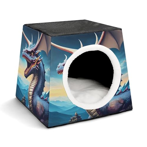 WYUSPGK Kapsel-Haustiernest, stilvolles und gemütliches Weltraumkapsel-Design für kleine Haustiere, brüllender Drachen-Druck, stilvolles Haustiernest, gemütliches Haustiernest, tragbares Haustiernest WYUSPGK Kapsel-Haustiernest, stilvolles und gemütliches Weltraumkapsel-Design für kleine Haustiere, brüllender Drachen-Druck, stilvolles Haustiernest, gemütliches Haustiernest, tragbares Haustiernest von WYUSPGK