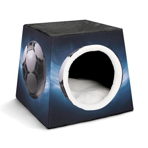 WYUSPGK Kapsel-Haustiernest, stilvolles und gemütliches Weltraumkapsel-Design für kleine Haustiere, ein Fußball-Druck, stilvolles Haustiernest, gemütliches Haustiernest, tragbares Haustiernest WYUSPGK Kapsel-Haustiernest, stilvolles und gemütliches Weltraumkapsel-Design für kleine Haustiere, ein Fußball-Druck, stilvolles Haustiernest, gemütliches Haustiernest, tragbares Haustiernest von WYUSPGK