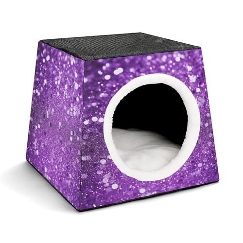WYUSPGK Kapsel-Haustiernest, stilvolles und gemütliches Weltraumkapsel-Design für kleine Haustiere, funkelnder violetter Glitzer-Druck, stilvolles Haustiernest, gemütliches Haustiernest, tragbares WYUSPGK Kapsel-Haustiernest, stilvolles und gemütliches Weltraumkapsel-Design für kleine Haustiere, funkelnder violetter Glitzer-Druck, stilvolles Haustiernest, gemütliches Haustiernest, tragbares von WYUSPGK
