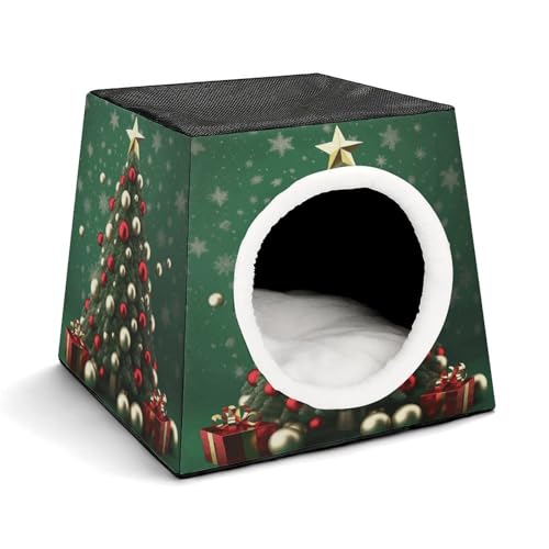 WYUSPGK Kapsel-Haustiernest, stilvolles und gemütliches Weltraumkapsel-Design für kleine Haustiere, runder Ball, Weihnachtsbaumdruck, stilvolles Haustiernest, gemütliches Haustiernest, tragbares WYUSPGK Kapsel-Haustiernest, stilvolles und gemütliches Weltraumkapsel-Design für kleine Haustiere, runder Ball, Weihnachtsbaumdruck, stilvolles Haustiernest, gemütliches Haustiernest, tragbares von WYUSPGK