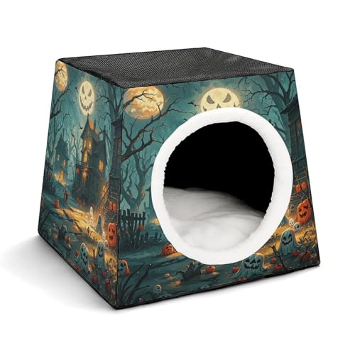 WYUSPGK Kapsel-Haustiernest, stilvolles und gemütliches Weltraumkapsel-Design für kleine Haustiere, verlassene Kunst, Halloween-Druck, stilvolles Haustiernest, gemütliches Haustiernest, tragbares WYUSPGK Kapsel-Haustiernest, stilvolles und gemütliches Weltraumkapsel-Design für kleine Haustiere, verlassene Kunst, Halloween-Druck, stilvolles Haustiernest, gemütliches Haustiernest, tragbares von WYUSPGK