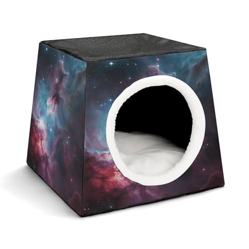 WYUSPGK Kapsel-Haustiernest Stilvolles und gemütliches Weltraumkapsel-Design für kleine Haustiere, Weltraumnebel mit Cluster-Druck, stilvolles Haustiernest, gemütliches Haustiernest, tragbares WYUSPGK Kapsel-Haustiernest Stilvolles und gemütliches Weltraumkapsel-Design für kleine Haustiere, Weltraumnebel mit Cluster-Druck, stilvolles Haustiernest, gemütliches Haustiernest, tragbares von WYUSPGK