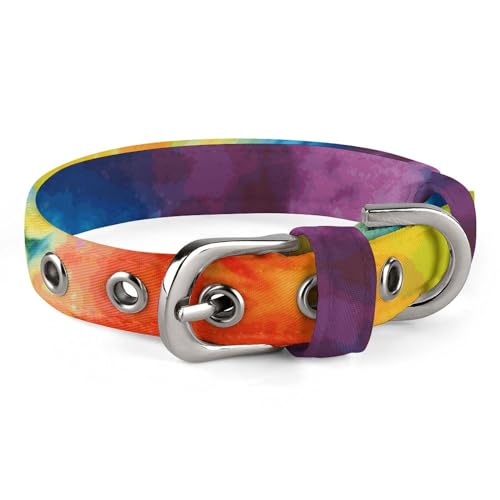 WYUSPGK Niedliches Katzenhalsband, Batikdruck, personalisierbar, geeignet für kleine und mittelgroße Hunde WYUSPGK Niedliches Katzenhalsband, Batikdruck, personalisierbar, geeignet für kleine und mittelgroße Hunde von WYUSPGK