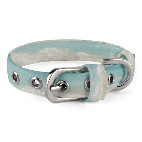 WYUSPGK Niedliches Katzenhalsband, Meeresschildkröte, Seestern, 1 Aufdruck, personalisierbar, geeignet für kleine und mittelgroße Hunde WYUSPGK Niedliches Katzenhalsband, Meeresschildkröte, Seestern, 1 Aufdruck, personalisierbar, geeignet für kleine und mittelgroße Hunde von WYUSPGK