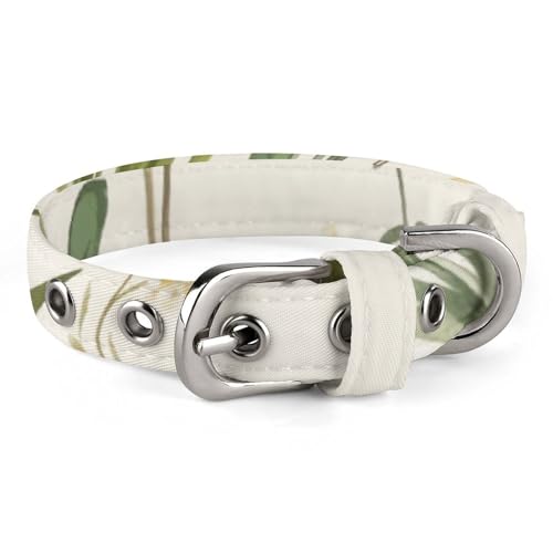 WYUSPGK Niedliches Katzenhalsband, Motiv: Wasserfarben von Kräutern, Blumen, Aufreißen, personalisierbar, geeignet für kleine und mittelgroße Hunde WYUSPGK Niedliches Katzenhalsband, Motiv: Wasserfarben von Kräutern, Blumen, Aufreißen, personalisierbar, geeignet für kleine und mittelgroße Hunde von WYUSPGK