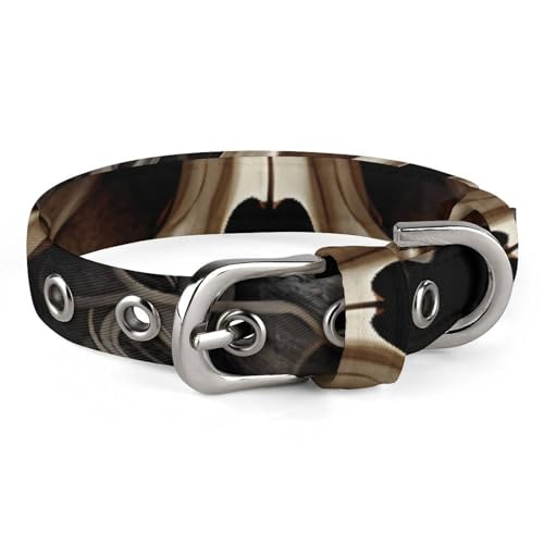 WYUSPGK Niedliches Katzenhalsband, Totenkopf-Aufdruck, personalisierbar, geeignet für kleine und mittelgroße Hunde WYUSPGK Niedliches Katzenhalsband, Totenkopf-Aufdruck, personalisierbar, geeignet für kleine und mittelgroße Hunde von WYUSPGK